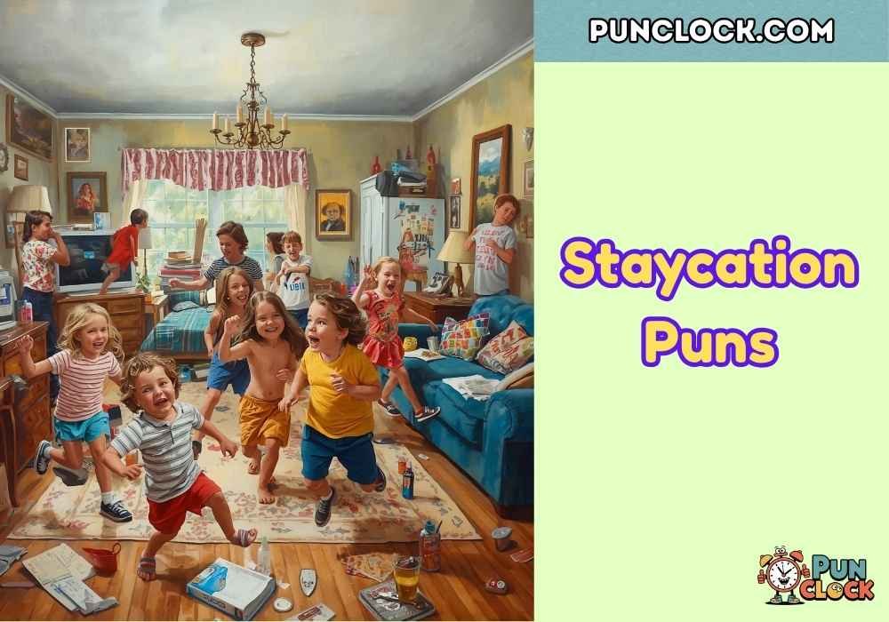 Staycation Puns Captions